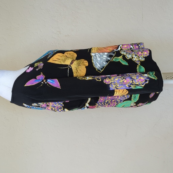 Kolorway Vintage Painted Butterfly Long Sleeve Tee Size Large - Picture 4 of 8